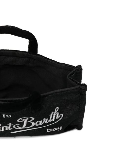 Phone bag in velluto con logo SAINT BARTH | PHONE008 PHONE BAG VELVET00207I 00 EMB